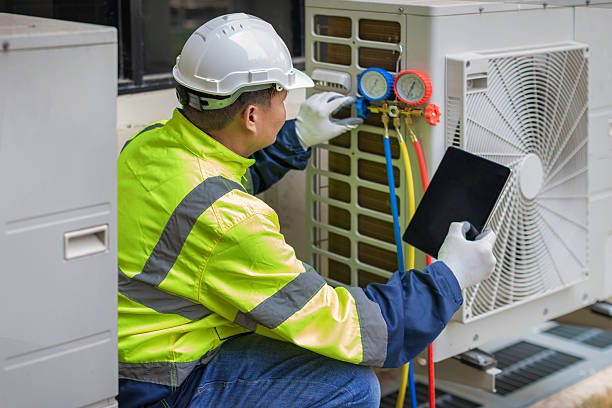 Professional Hvac Maintenance technician working in Hubertus, WI